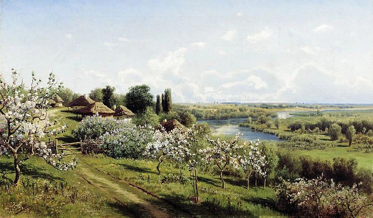 Nikolay Sergeyev Apple blossom. In Little Russia China oil painting art